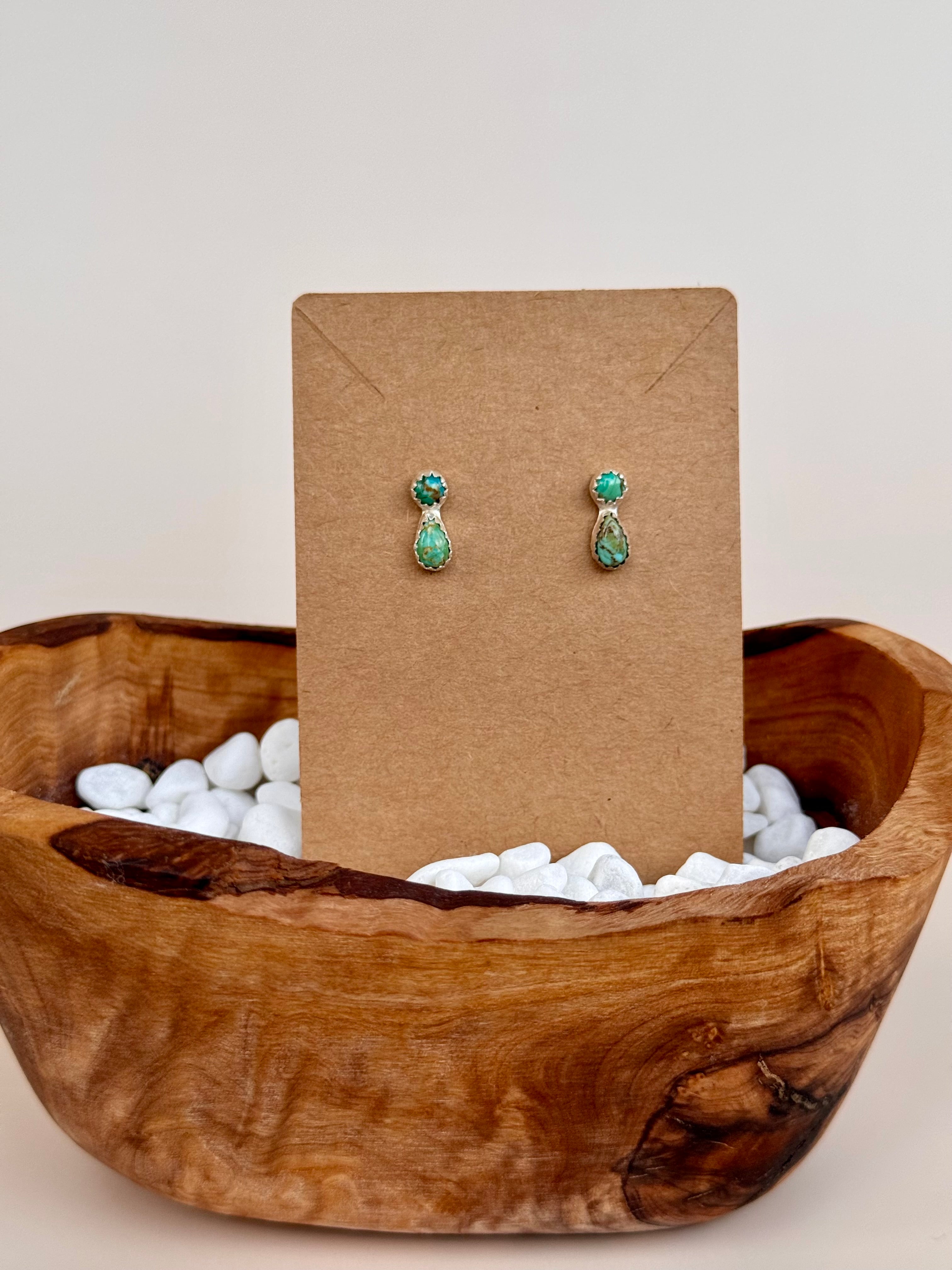 Kingman Turquoise studs