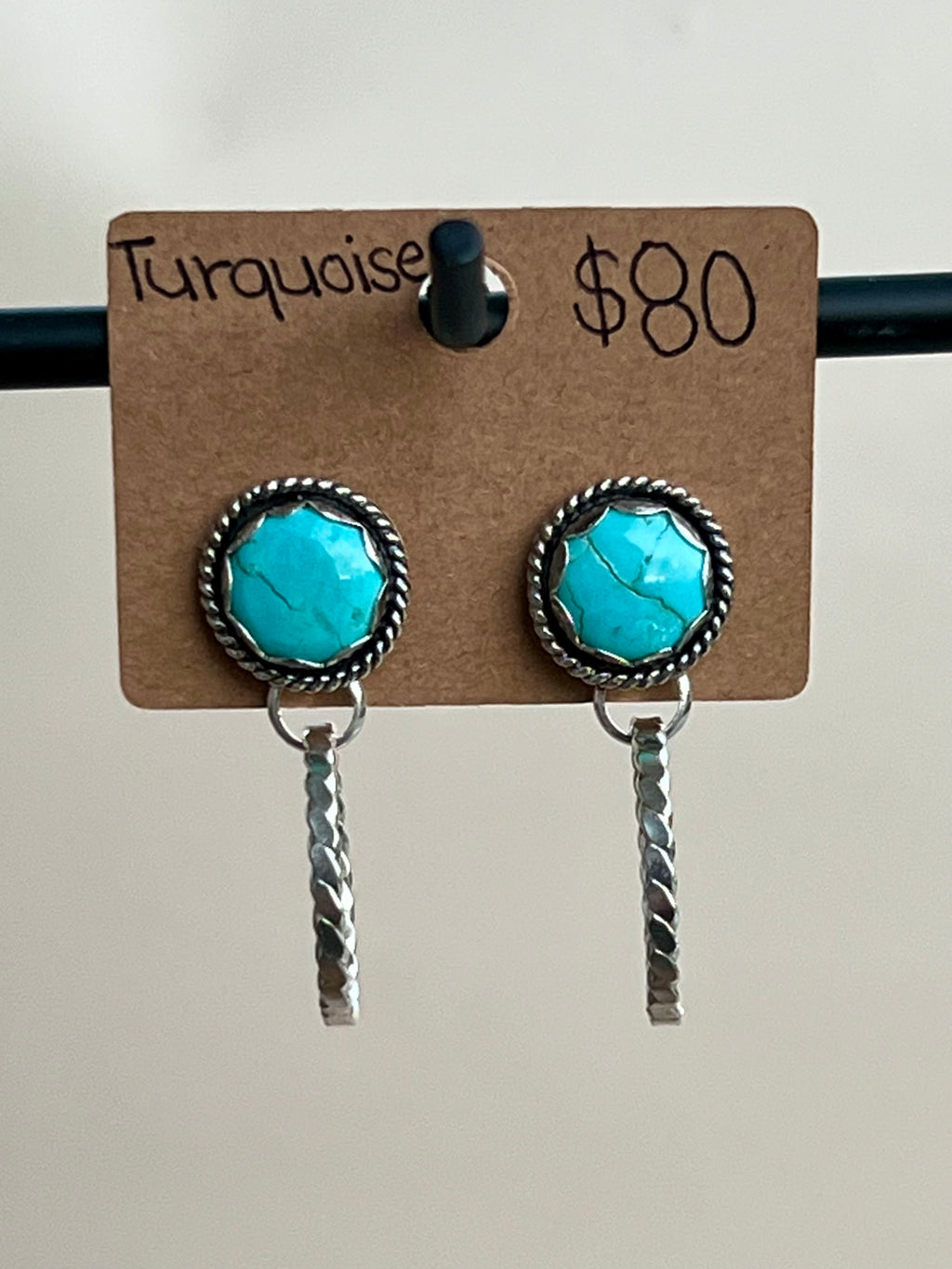 Turquoise hoops