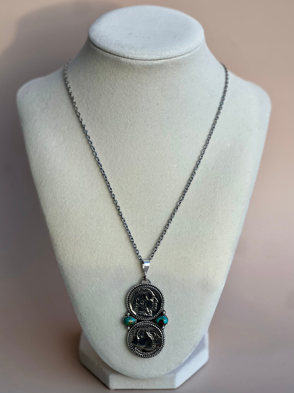 Buffalo Nickel and Turquoise