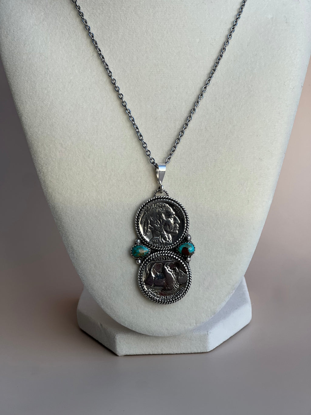 Buffalo Nickel and Turquoise