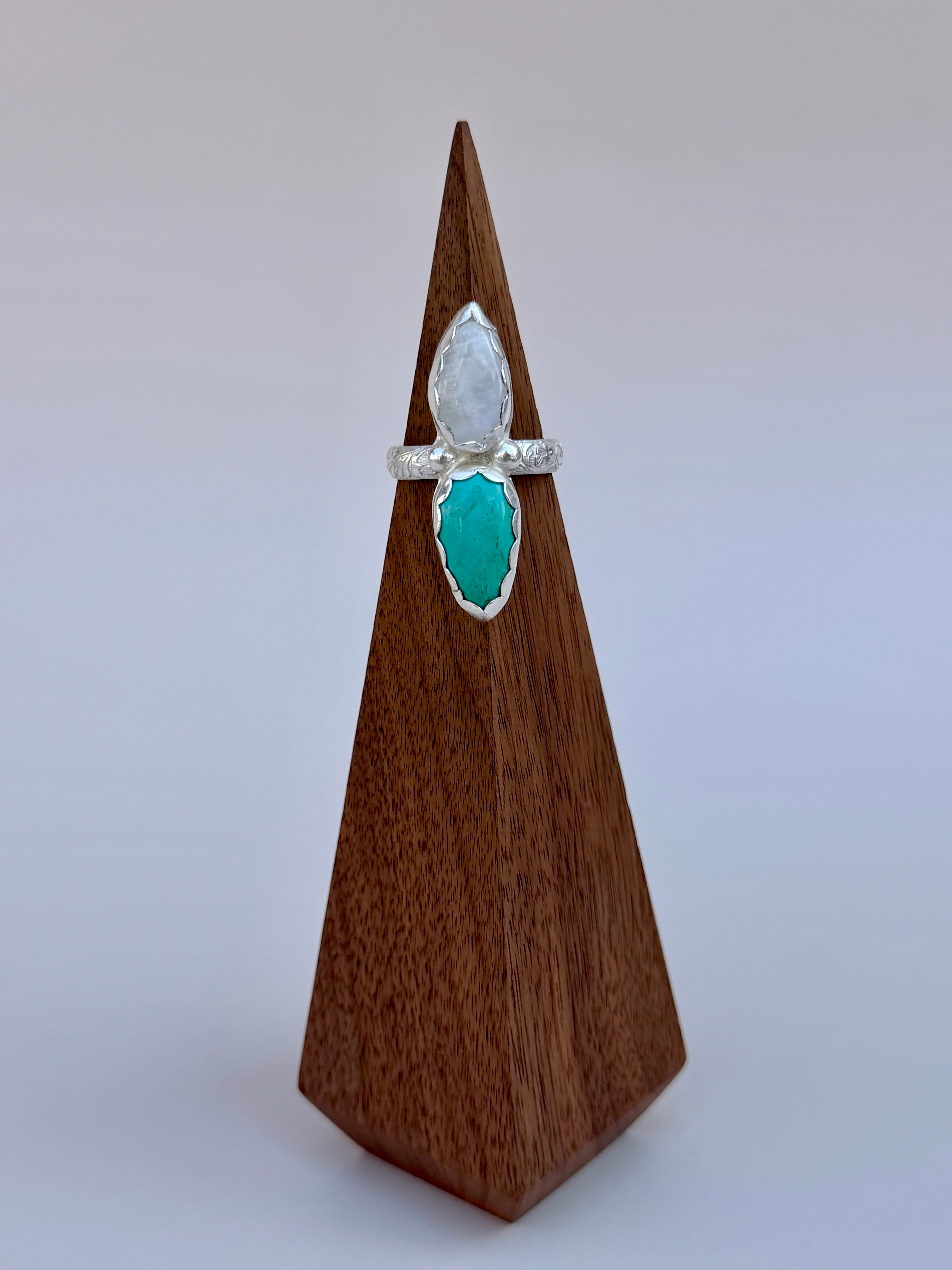 Moonstone and Turquoise Size 9